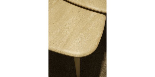 Delta Traverten İkili Sehpa Seti220788 | İnegöl Mobilya