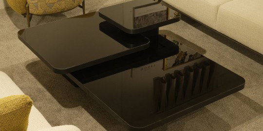 Siyah Orta Sehpa Seti