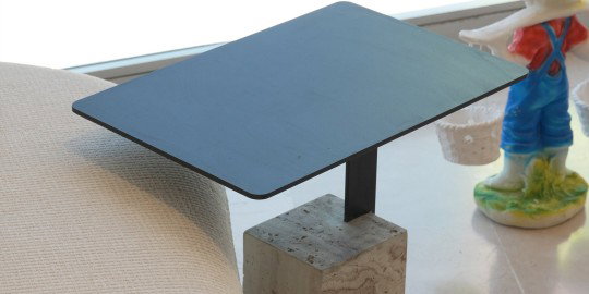 Taş Mermer Yan Sehpa