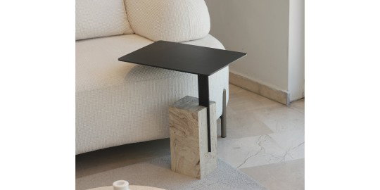 Taş Mermer Yan Sehpa