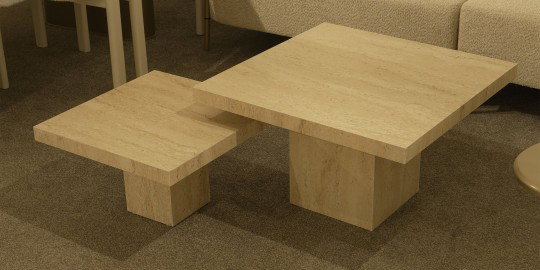 Traverten Sehpa Seti