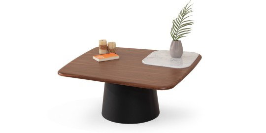 Bueno Orta Sehpa Siyah Beyaz