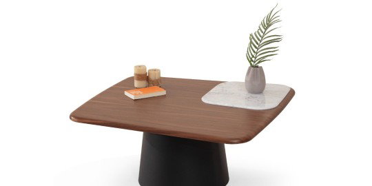 Bueno Orta Sehpa Siyah Beyaz187326 | İnegöl Mobilya