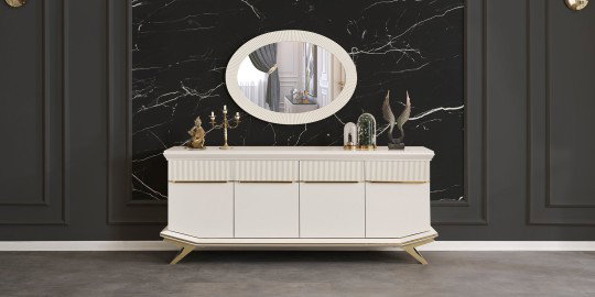 Asos Gold Yemek Odası Takımı-2490-1