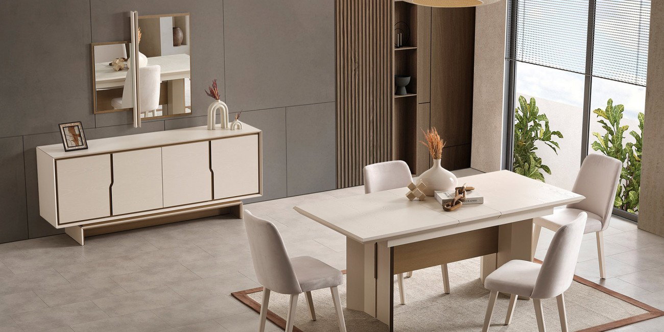 İpek Yemek Odası Takımı228569 | İnegöl Mobilya