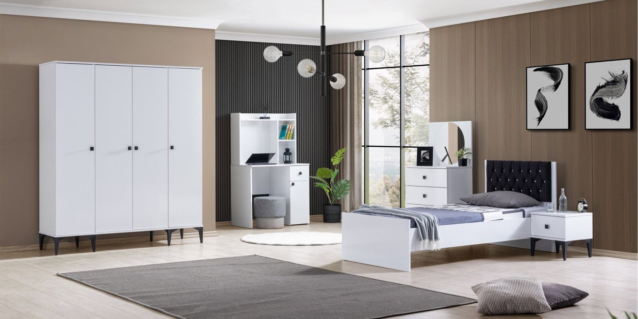 White Genç Odası226483 | İnegöl Mobilya