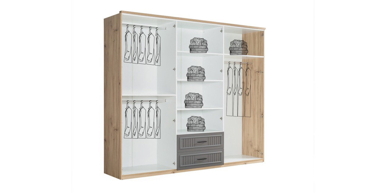 Cloud Yatak Odası Takımı 6 Kapaklı-789-1