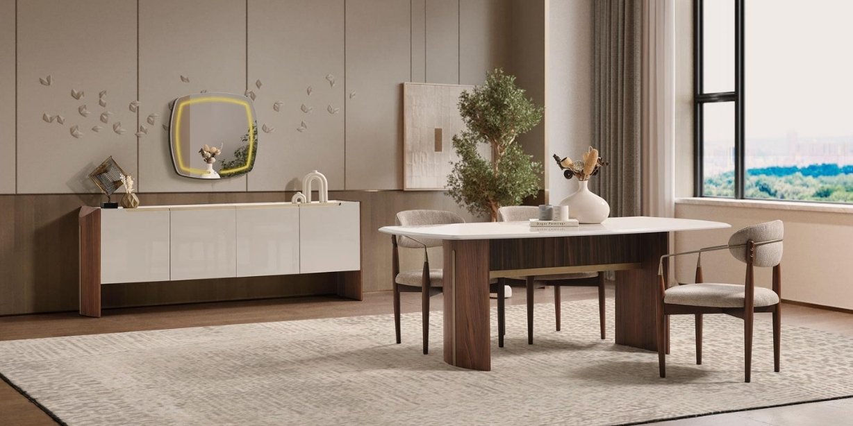 Gloria Yemek Odası Takımı Krem220207 | İnegöl Mobilya