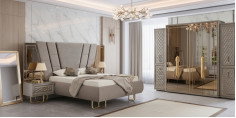 Lounge Yatak Odası Takımı Nehir Kumu İnegöl Mobilya