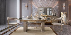 Lounge Yemek Odası Takımı Nehir Kumu220234 | İnegöl Mobilya