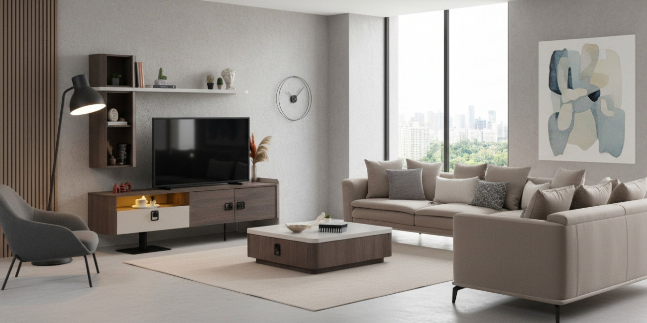 Prada Tv Ünitesi Koyu Ceviz İnegöl Mobilya
