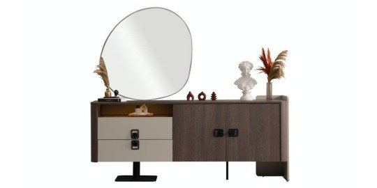 Prada Yemek Odası Takımı Koyu Ceviz220181 | İnegöl Mobilya