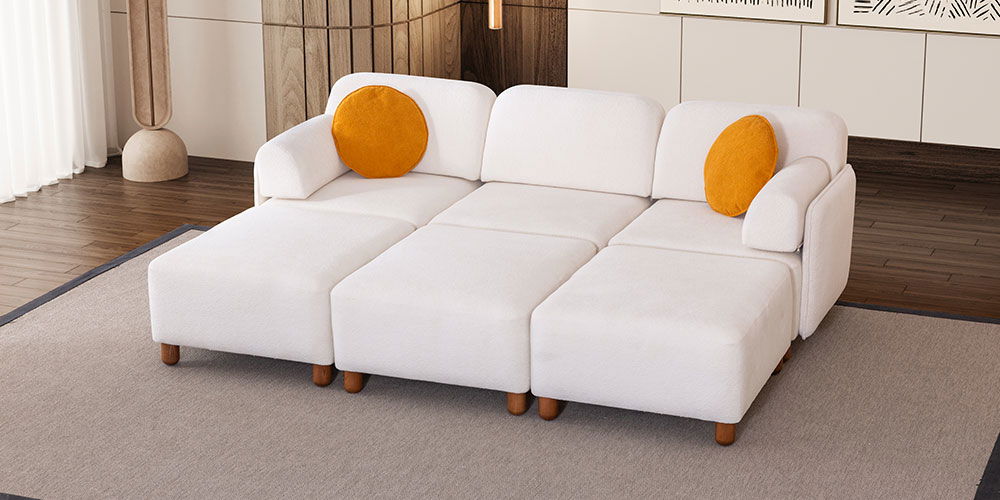 Puzzle Koltuk Takımı Krem