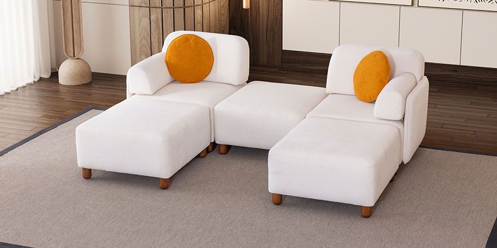 Puzzle Koltuk Takımı Krem