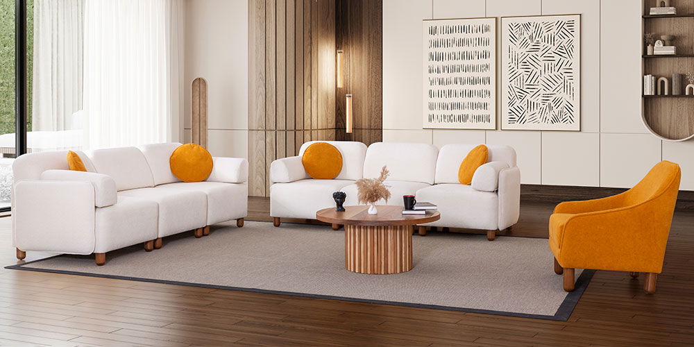 Puzzle Koltuk Takımı Krem