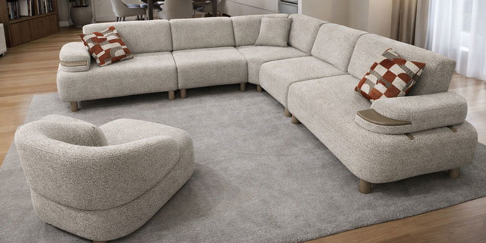 Rio Köşe Koltuk Takımı Krem