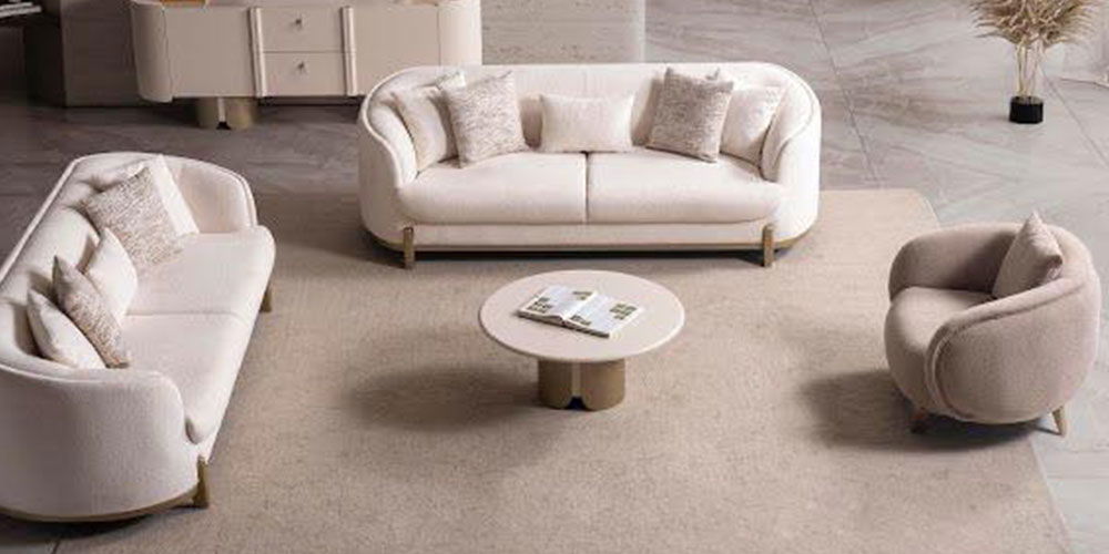 Zümrüt Koltuk Takımı Krem