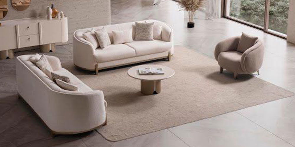 Zümrüt Koltuk Takımı Krem