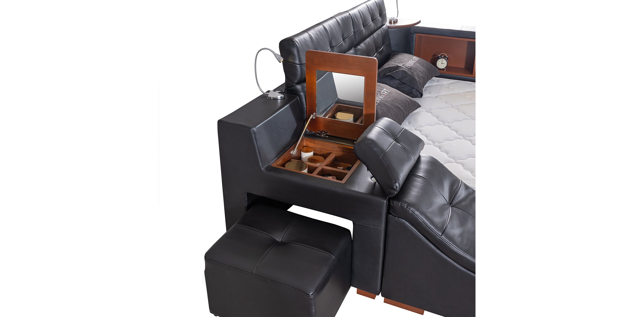 Lüxe Life Antrasit Karyola