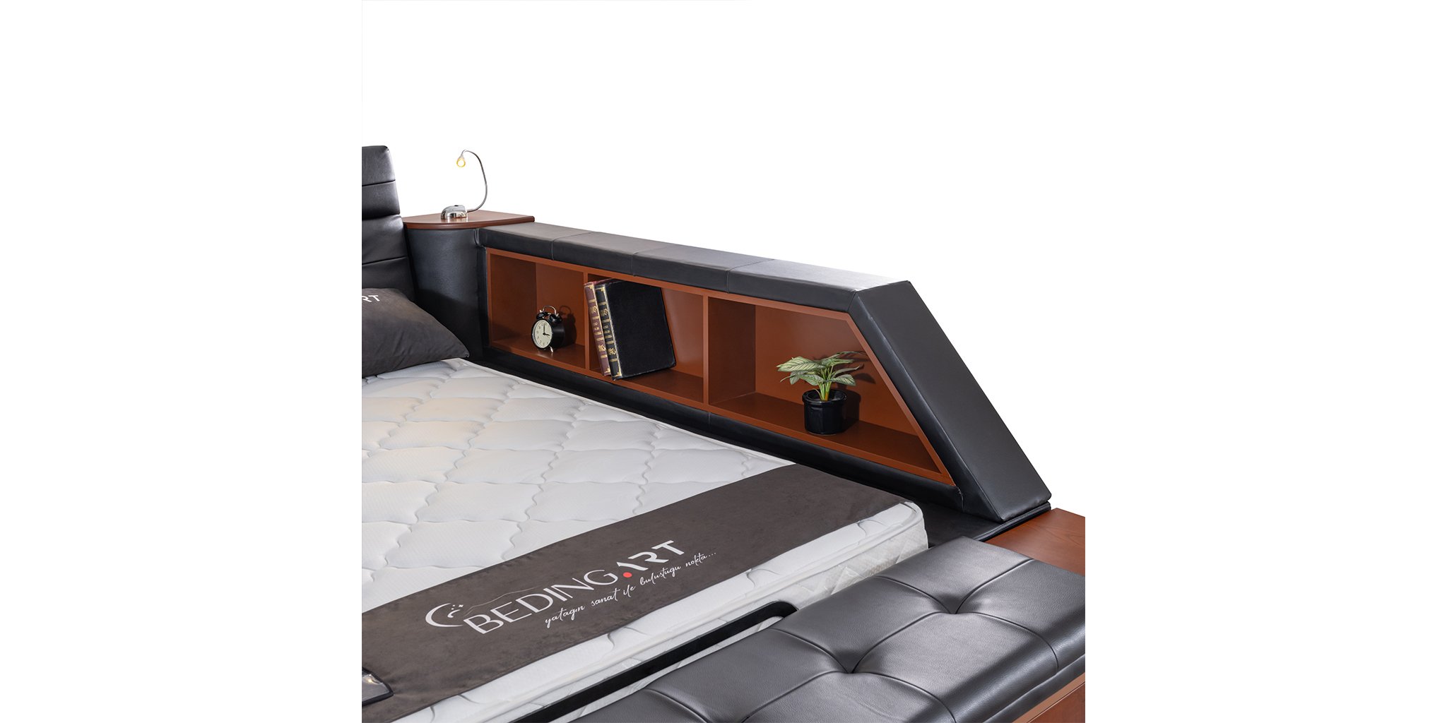 Lüxe Life Antrasit Karyola