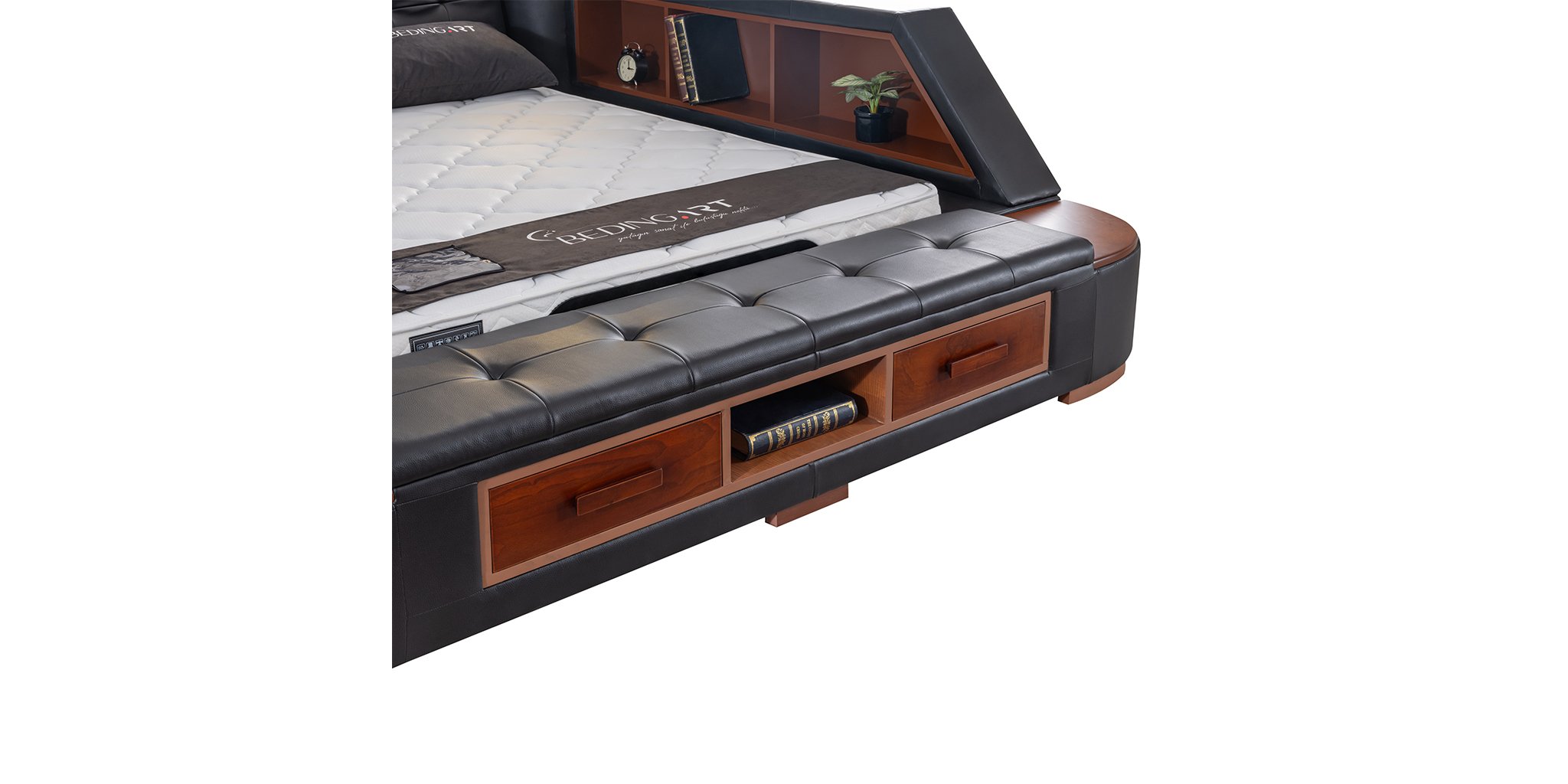 Lüxe Life Antrasit Karyola