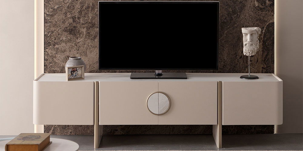 Lusso Tv Ünitesi Mermer
