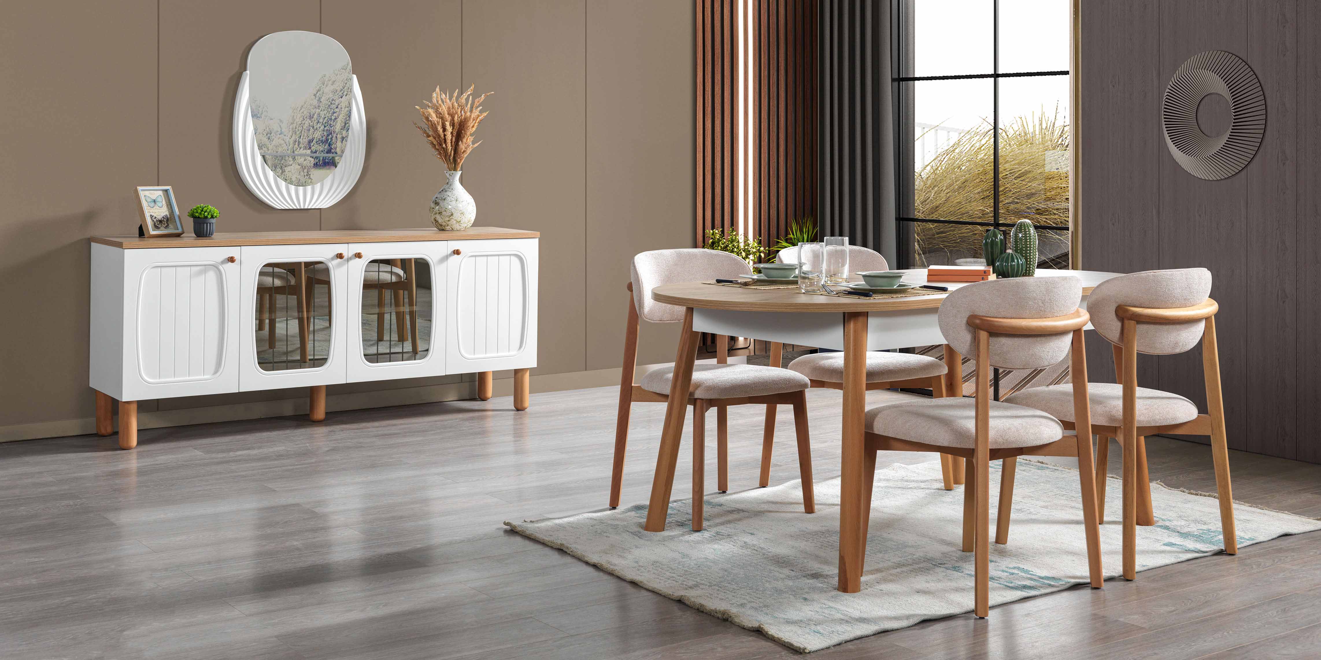 Bohem Yemek Odası Takımı Bos