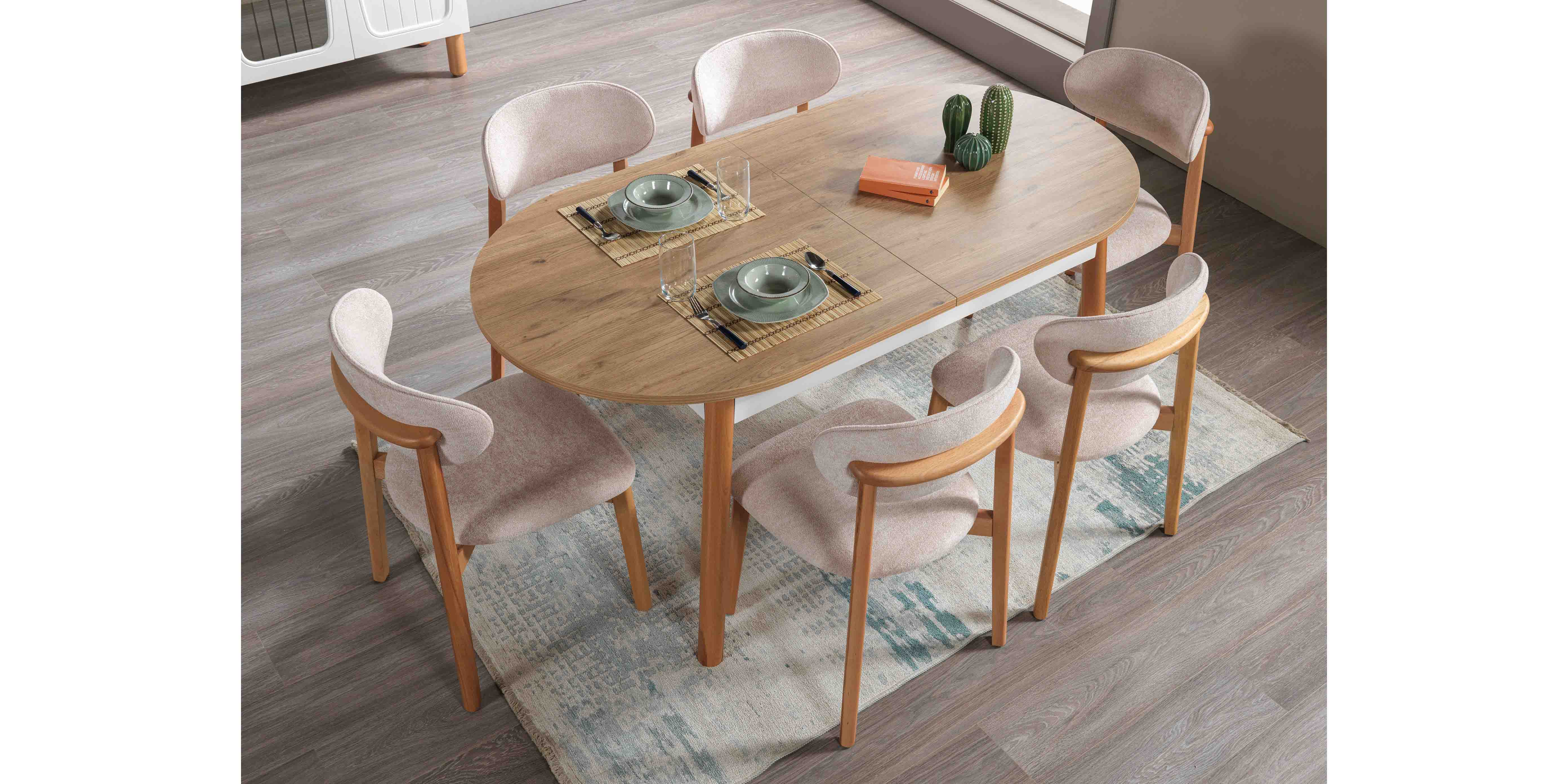 Bohem Yemek Odası Takımı Bos