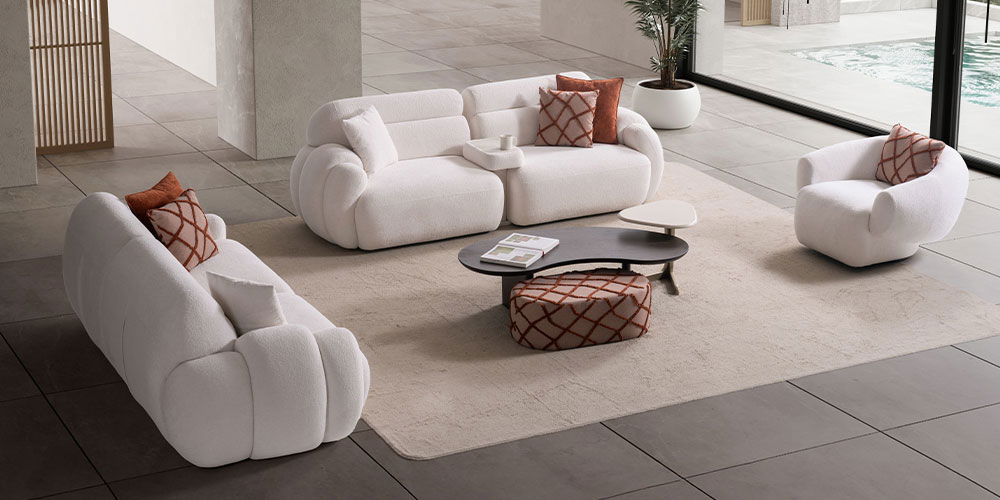 Loft Koltuk Takımı Beyaz