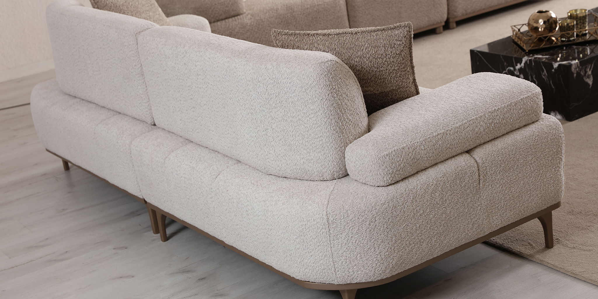 Lina Koltuk Takımı Krem