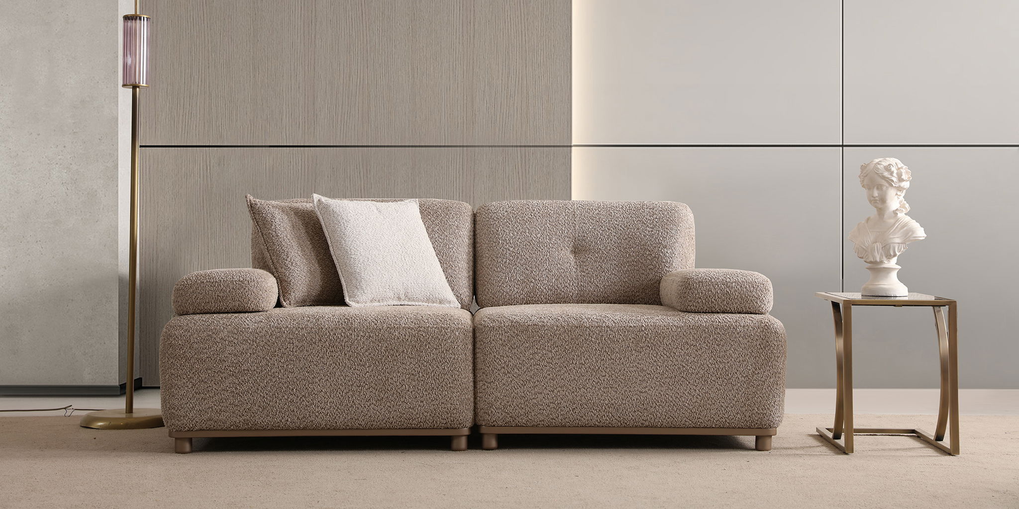 Lina Koltuk Takımı Krem