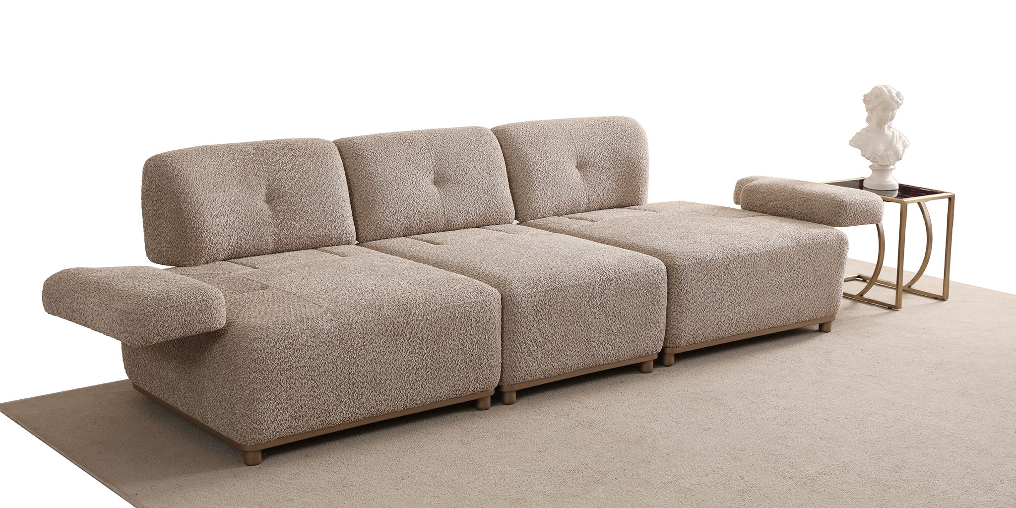 Lina Koltuk Takımı Krem