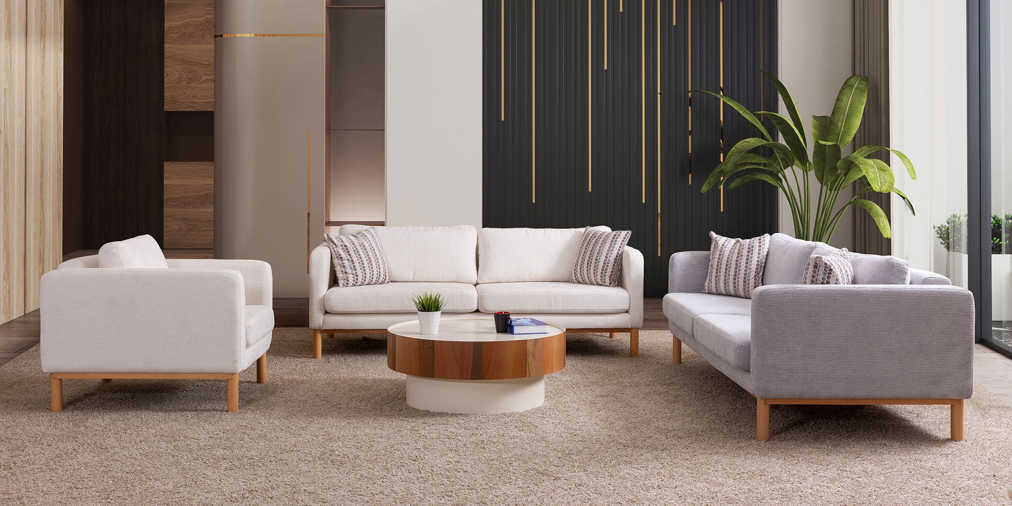 Nova Koltuk Takımı Krem