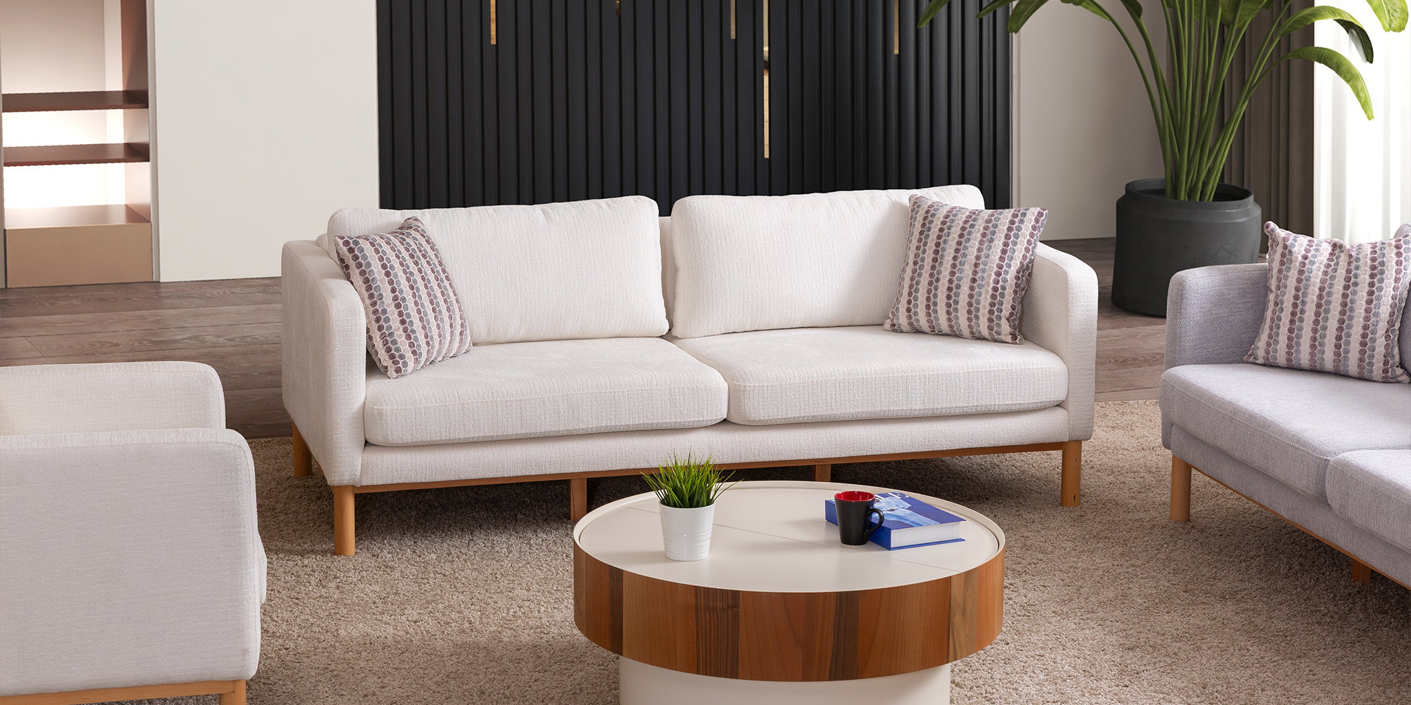 Nova Koltuk Takımı Krem