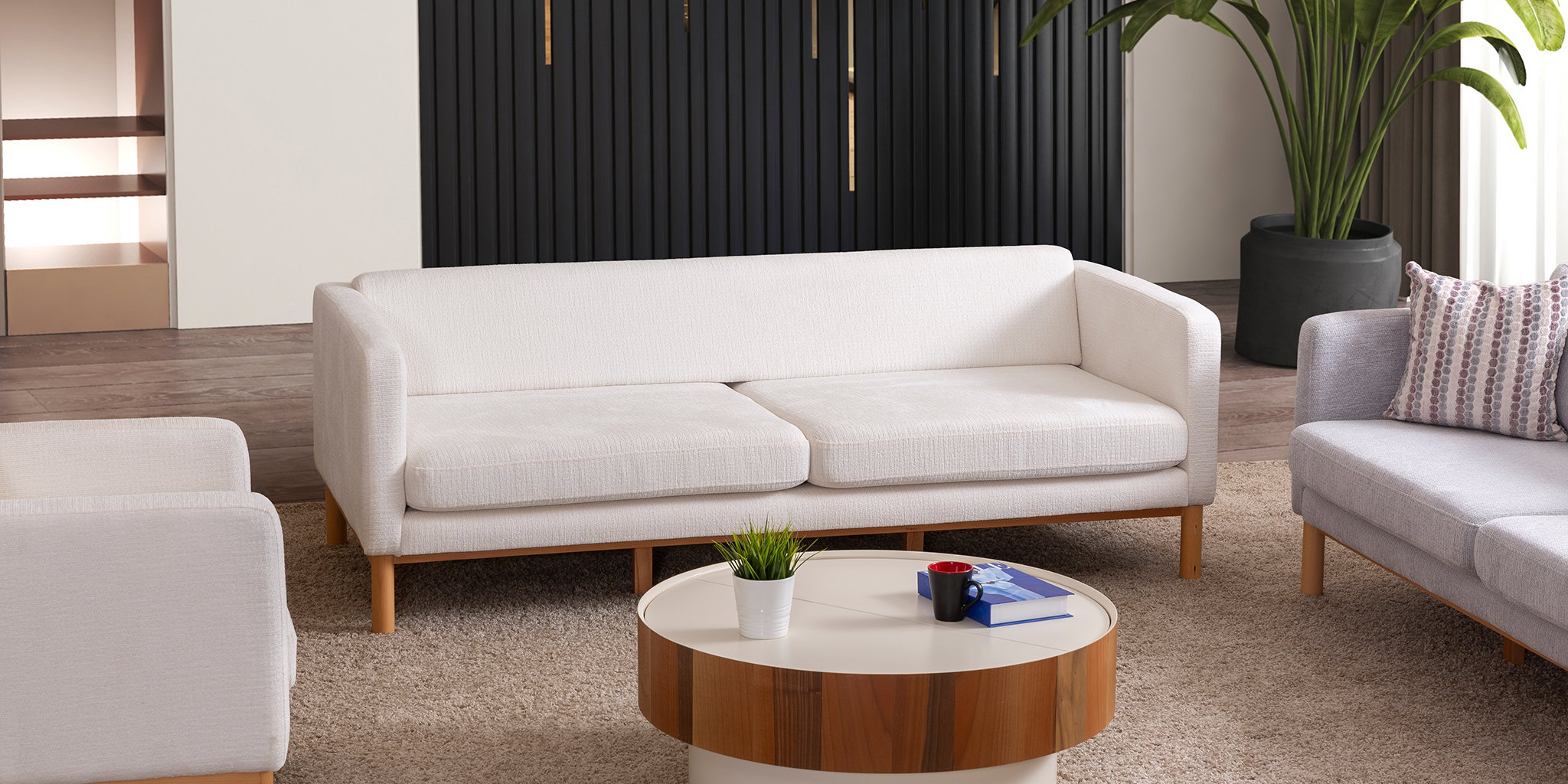 Nova Koltuk Takımı Krem