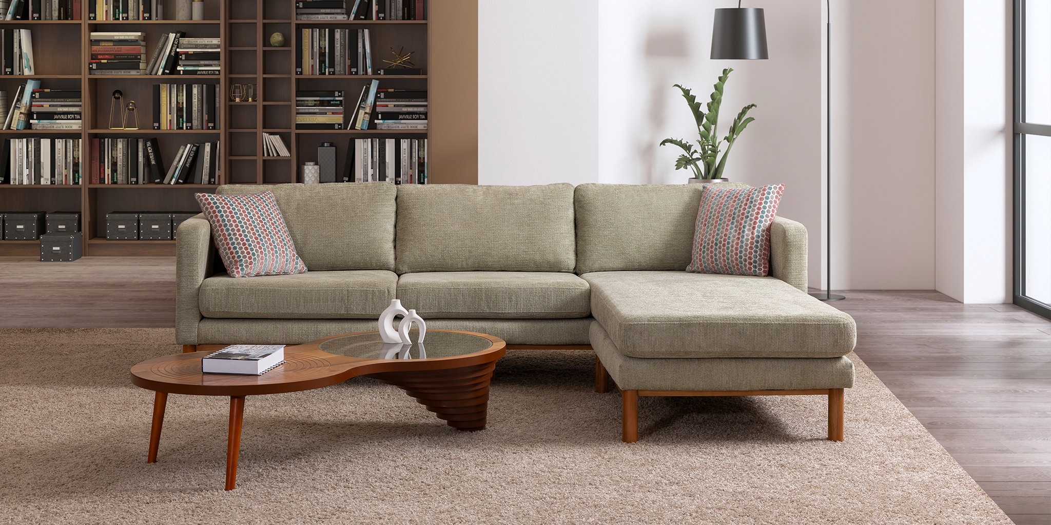 Nova Köşe Koltuk Takımı Yeşil