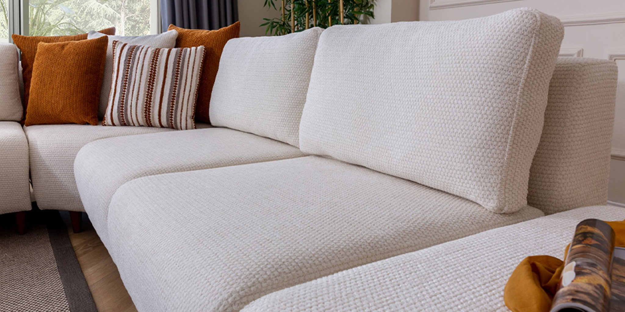 Prag Köşe Koltuk Takımı Krem