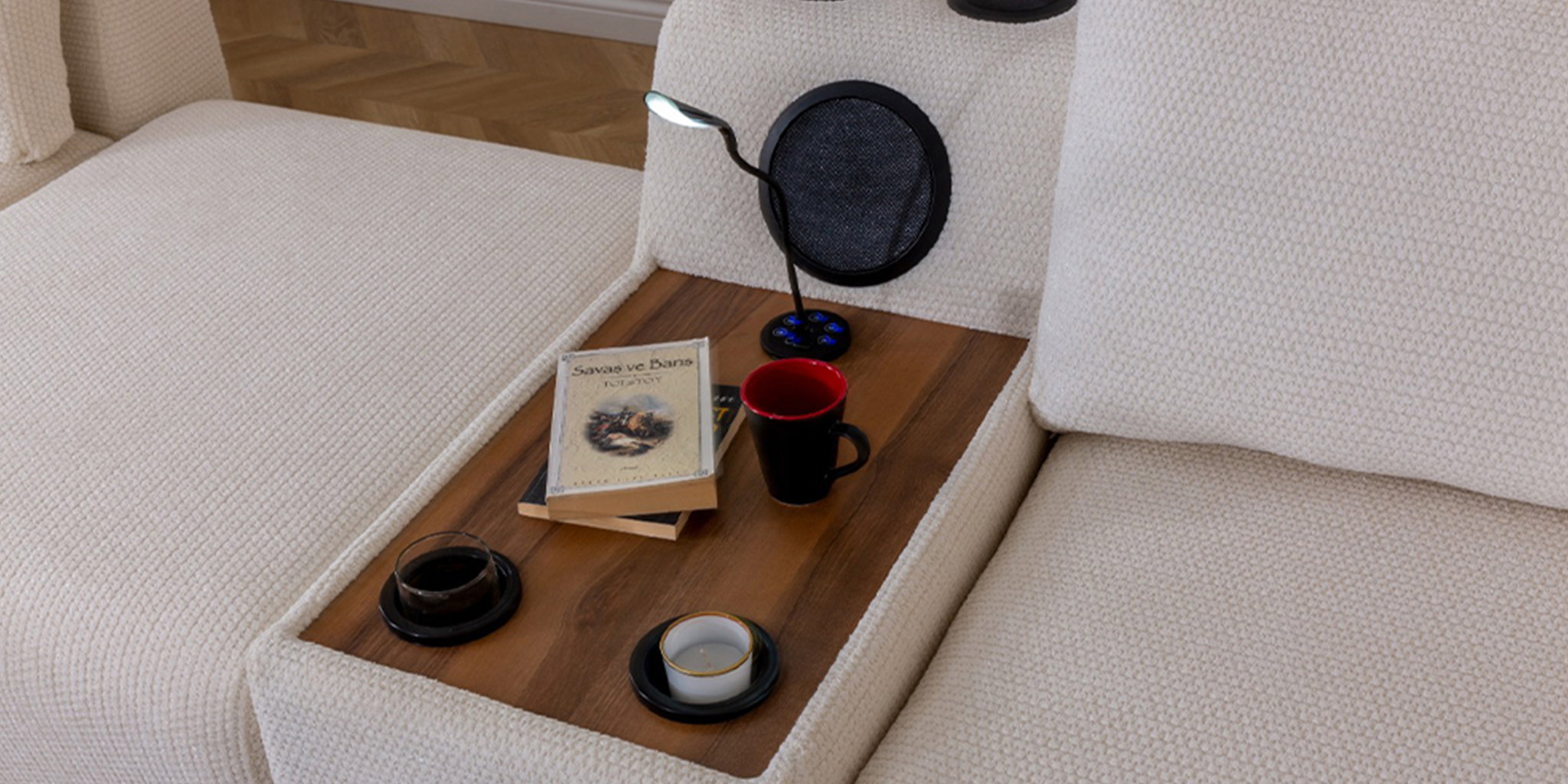 Prag Köşe Koltuk Takımı Krem