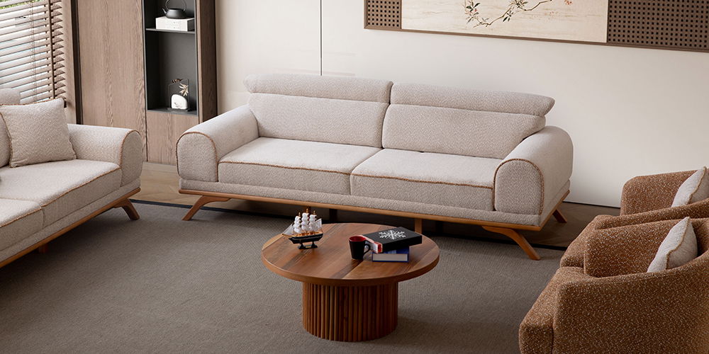 Duru Koltuk Takımı Krem