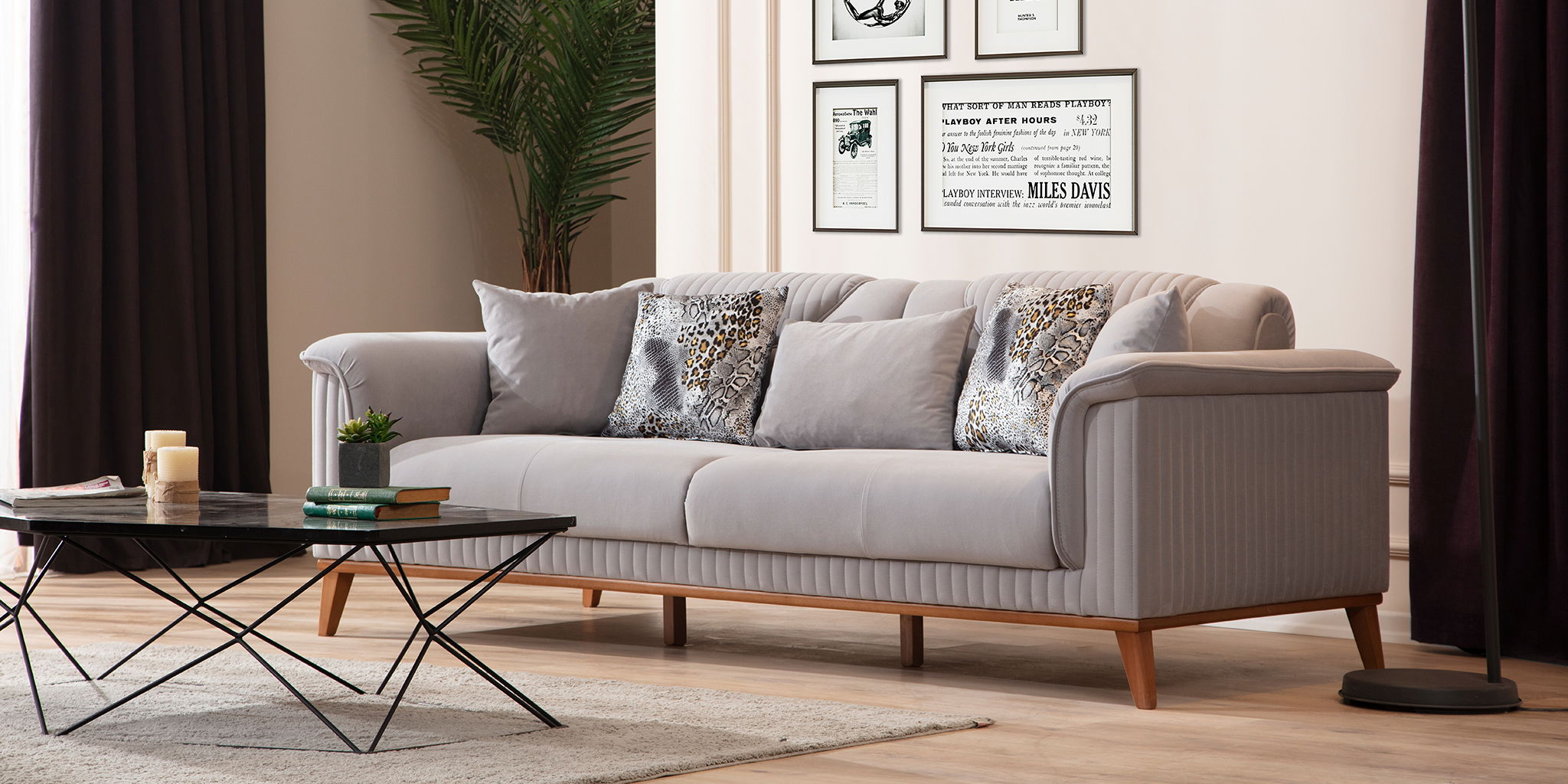 Bahar Koltuk Takımı Antrasit