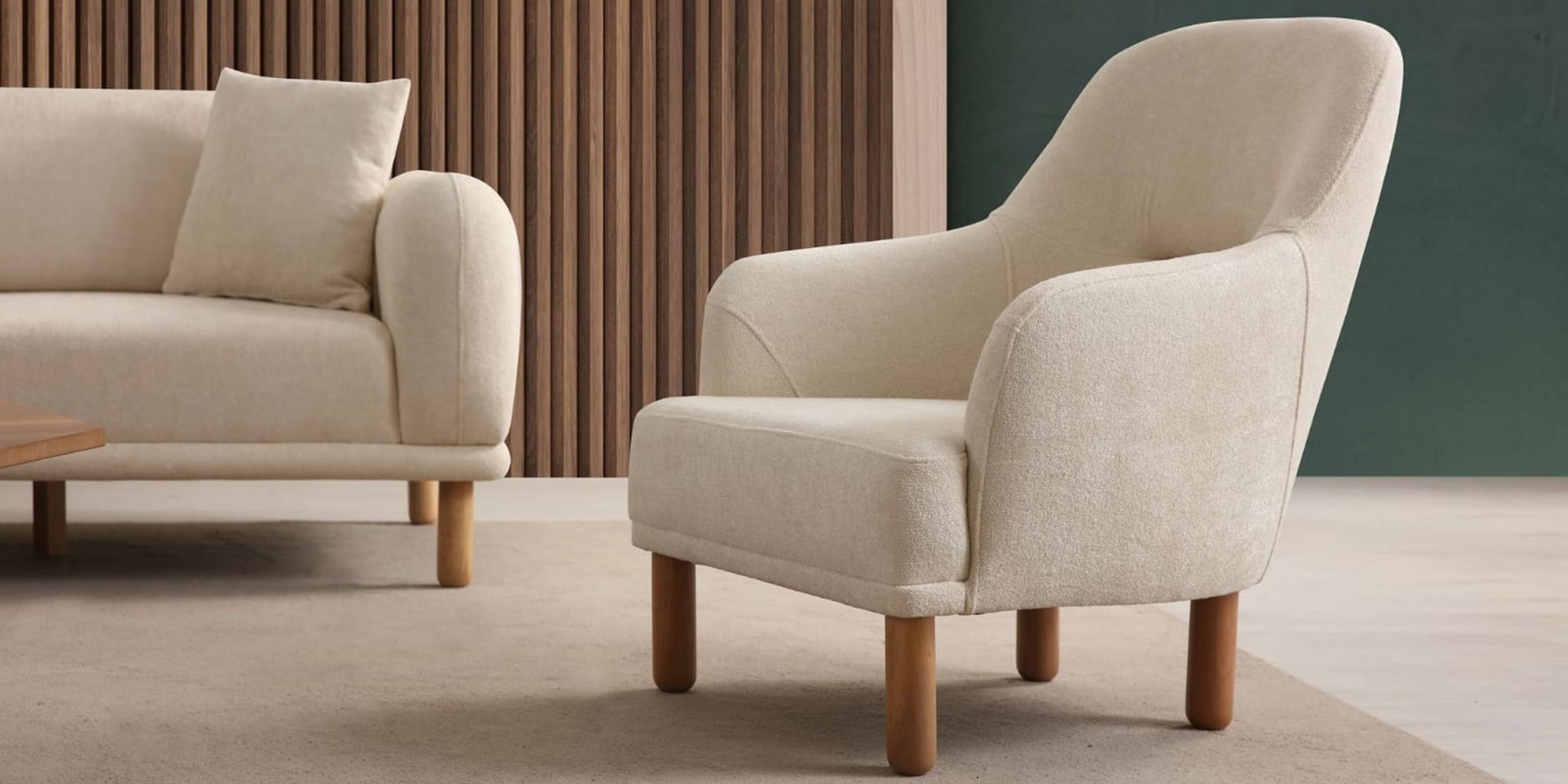 Bohem Koltuk Takımı Krem