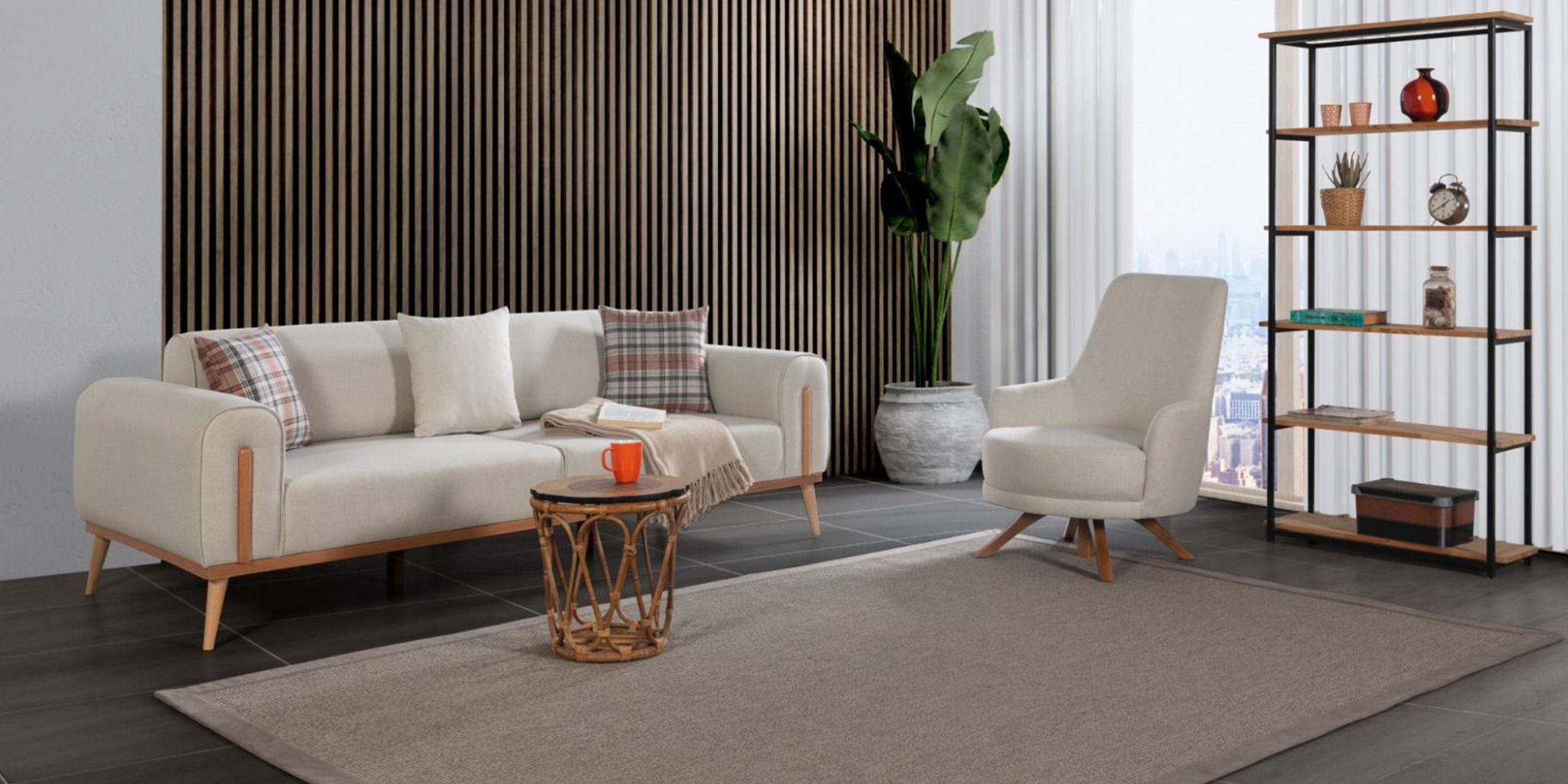 Leon Koltuk Takımı Ahşap