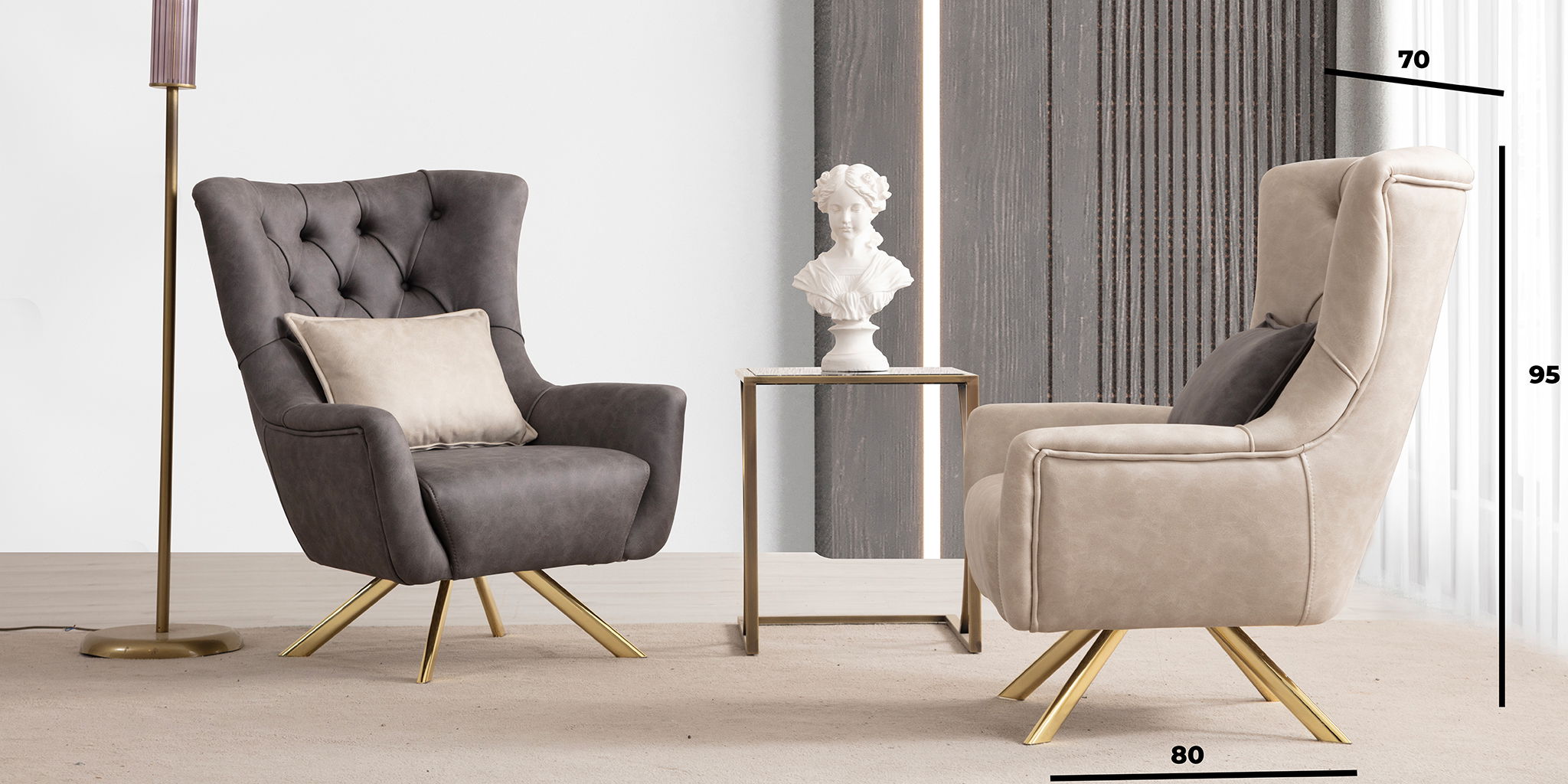 Milano Koltuk Takımı Metal