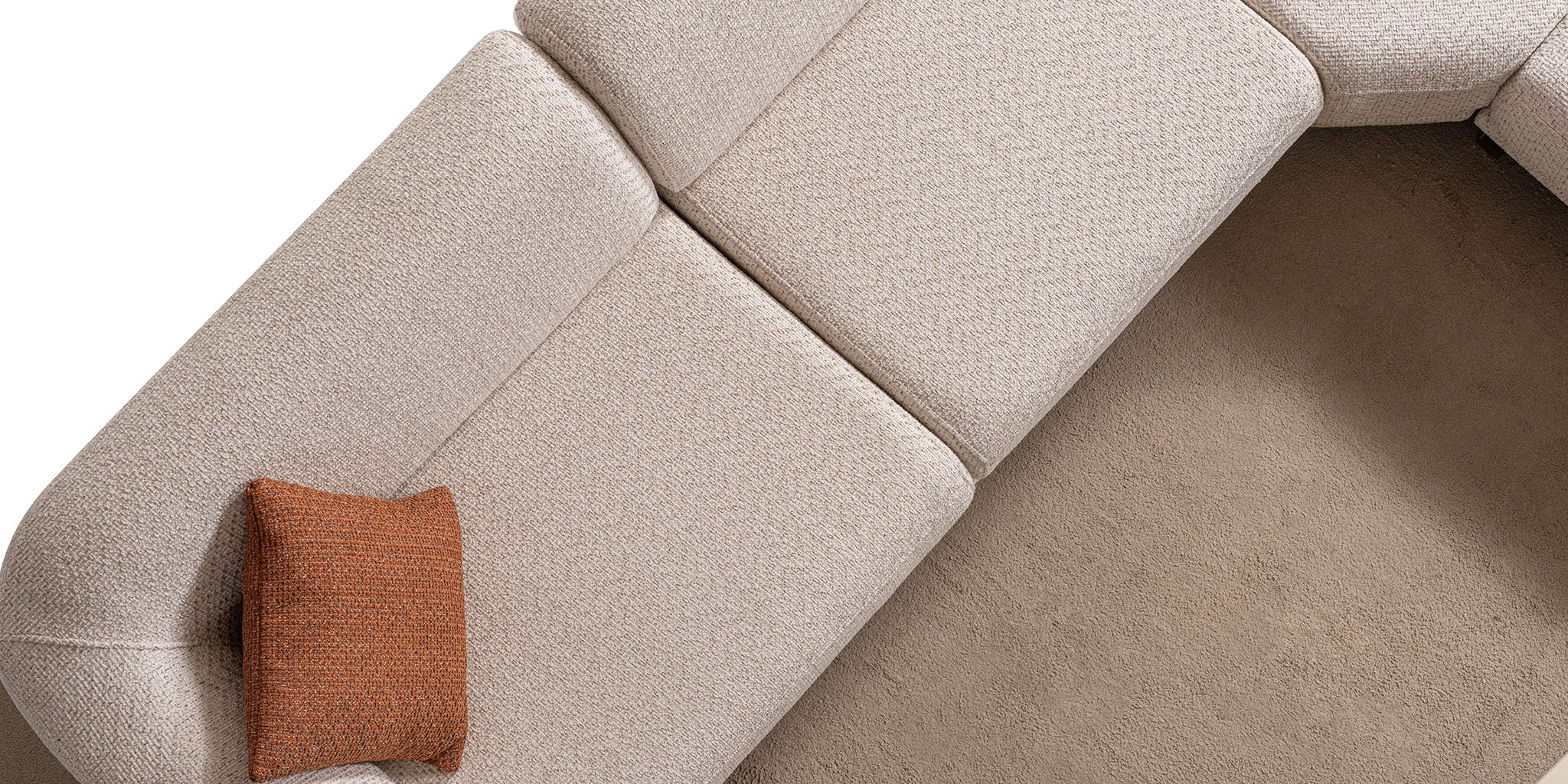 Gloria Köşe Koltuk Takımı Krem