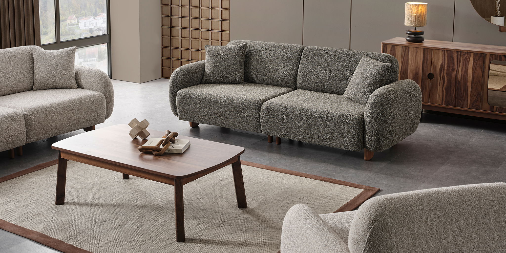 Moon Koltuk Takımı Krem