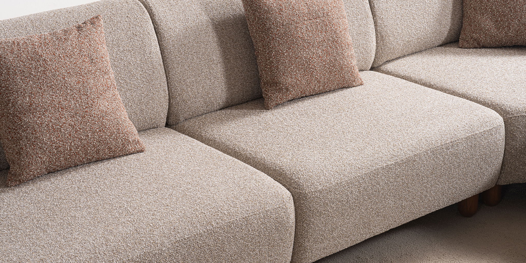 Moon Köşe Koltuk Takımı Krem