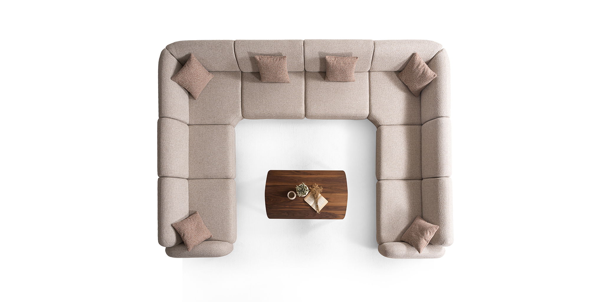 Moon Köşe Koltuk Takımı Krem