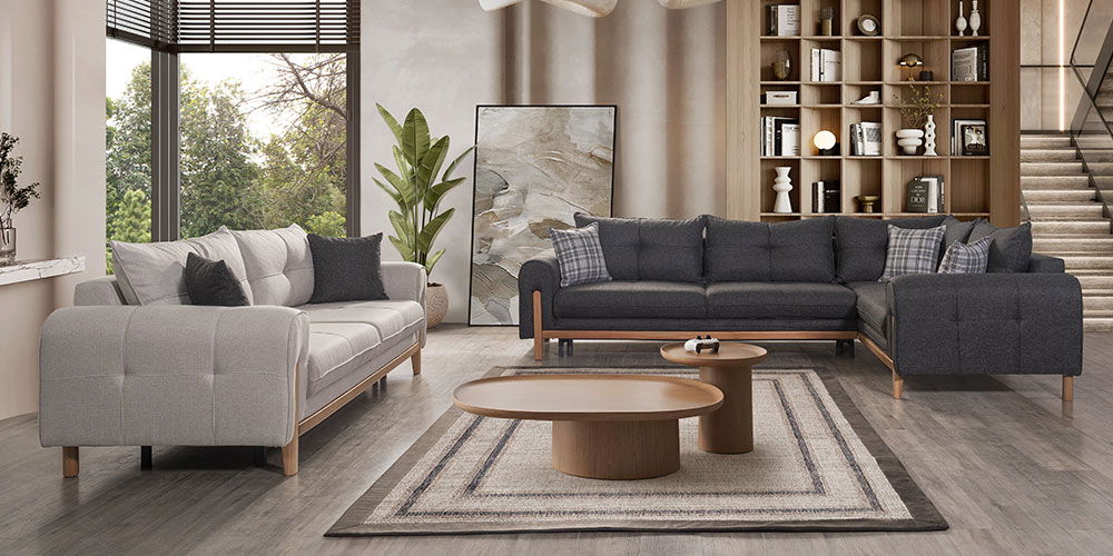 Deniz Köşe Koltuk Takımı Antrasit