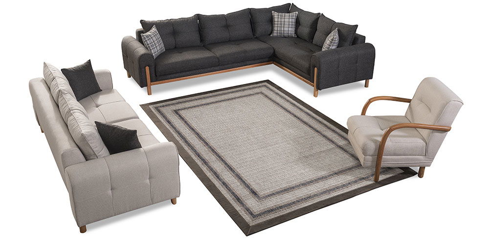 Deniz Köşe Koltuk Takımı Antrasit