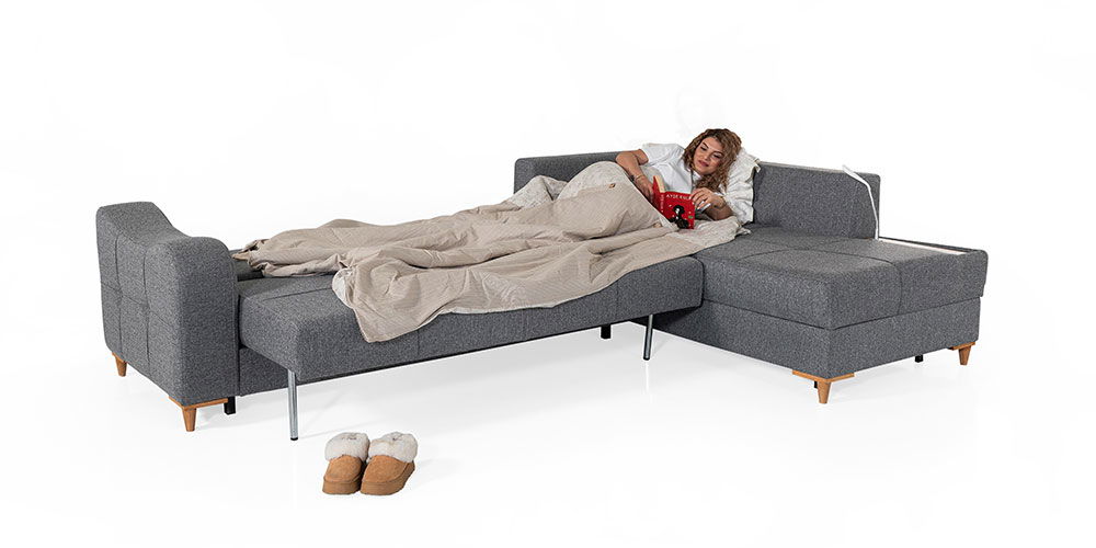 Havuz Köşe Koltuk Takımı Antrasit